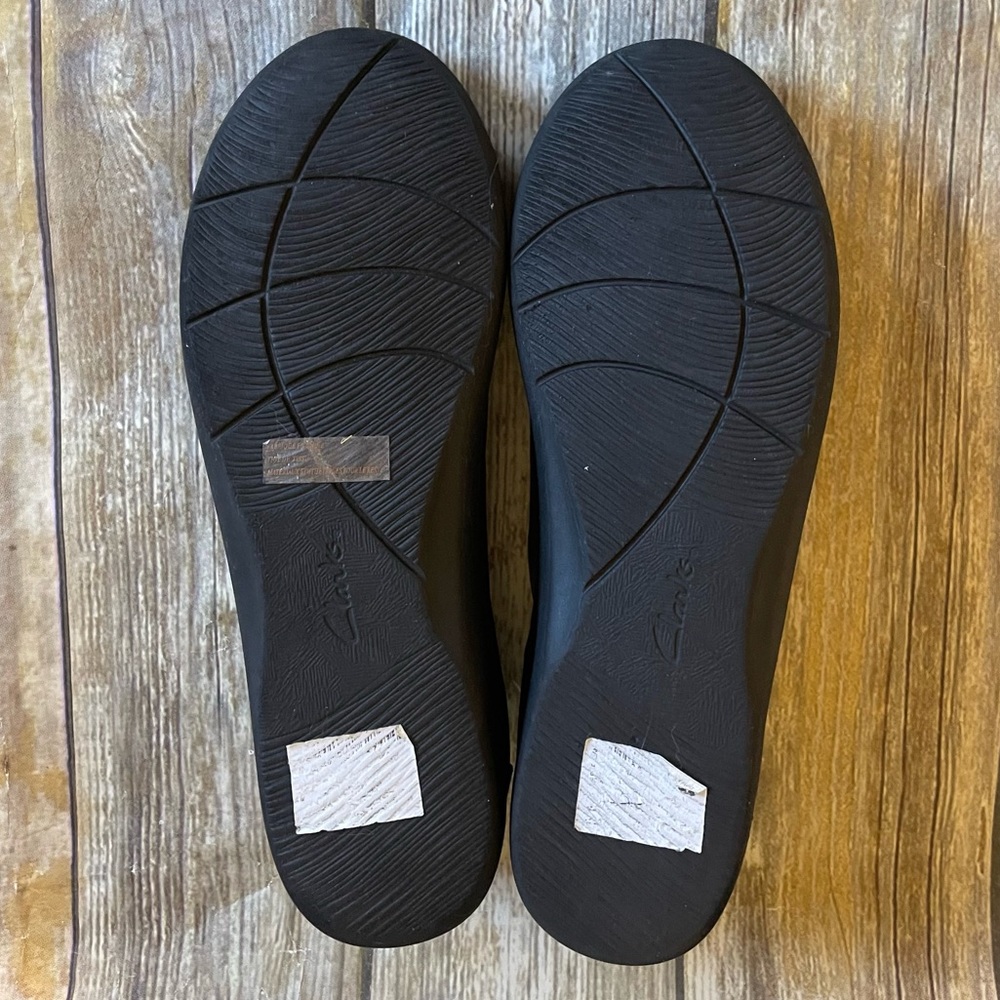 Clarks Cloudsteppers Ballet Flats Black sz 11 - Picture 10 of 15